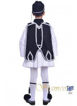 Παραδοσιακή Ενδυμασία Τσολιασ  Μαυρο  - Λευκο