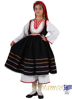 Παραδοσιακή Ενδυμασία Εμπωνας Ροδου Παιδικη