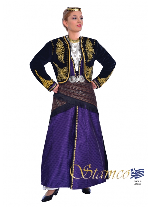 Παραδοσιακή Ποντιακή Ενδυμασία με Κεντημένο Γιλέκο