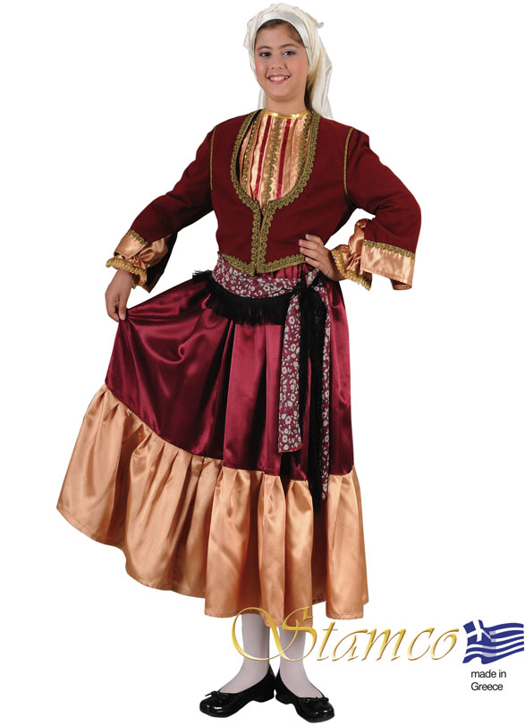 Παραδοσιακή Ενδυμασία Νησιωτισσα Με Γιλεκο